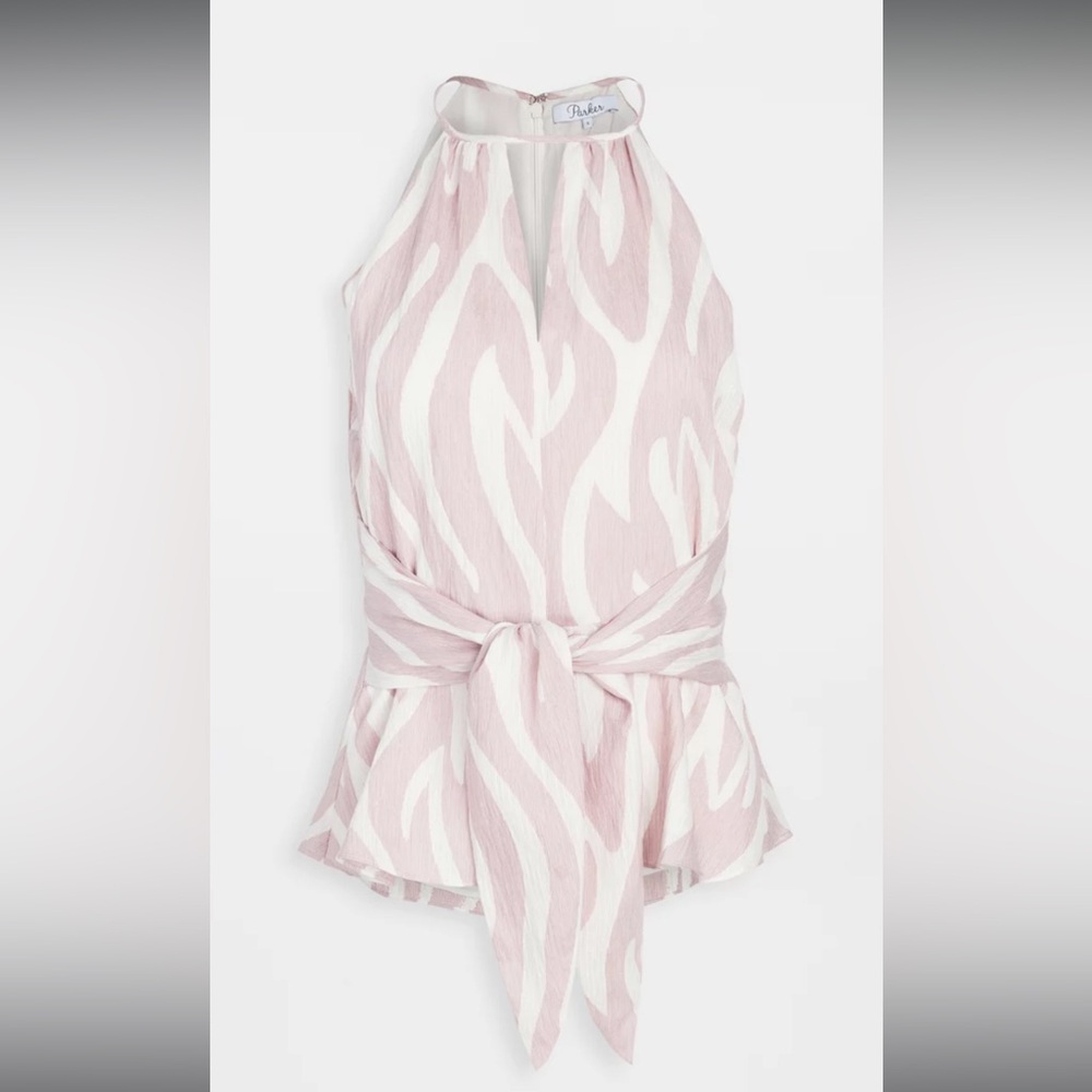 NWOT Parker Katsura Top Soft Zebra. Size Small - Picture 2 of 7